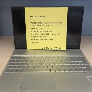 Nešiojamas kompiuteris HP 15-cs3901na