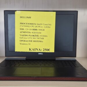 Nešiojamas kompiuteris Dell P65F