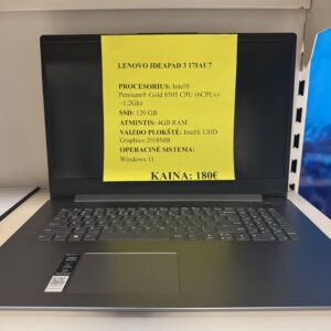 Nešiojamas kompiuteris Lenovo IdeaPad3 17IAU7