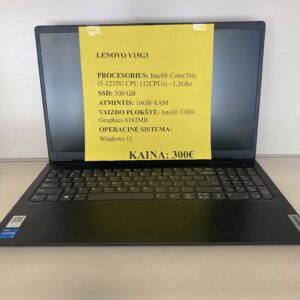Nešiojamas kompiuteris Lenovo V15 G3