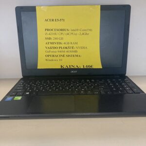 Nešiojamas Kompiuteris Acer E5-571