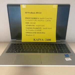 Nešiojamas Kompiuteris HP ProBook 450 G8