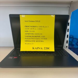 Nešiojamas kompiuteris ACER Extensa 215-22