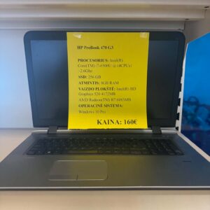 Nešiojamas kompiuteris HP PROBOOK 470 G3
