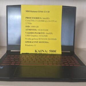 MSI Katana GF66 12 UD