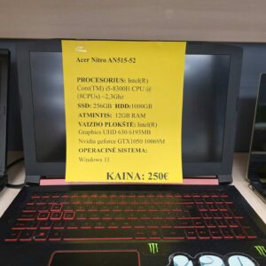 Nešiojamas kompiuteris Acer Nitro AN515-52